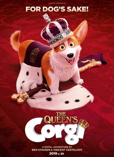 دانلود انیمیشن سگ مورد علاقه ملکه 2019 دوبله فارسی The Queens Corgi